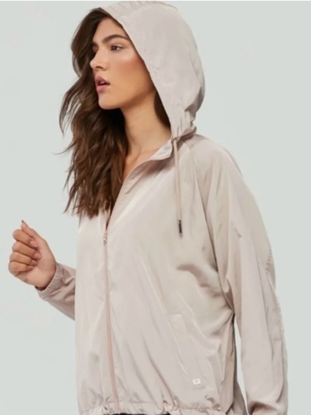 Soia & Kyo Oaklynn Windbreaker Jacket in Quartz size L/XL
